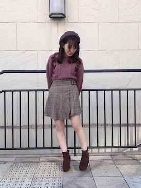 マジェスティックレゴン池袋サンシャインシティ店スタッフさん（レディース・147cm）の冬コーディネート