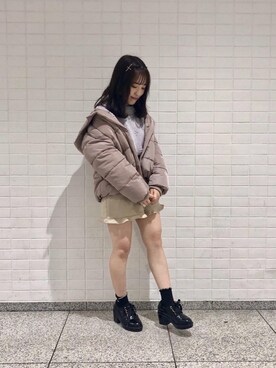 マジェスティックレゴン池袋サンシャインシティ店スタッフさん(レディース・147cm)の冬コーディネート