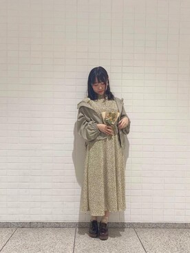 「春物」｜「アイテム（ブルゾン）」を使った、マジェスティックレゴン池袋サンシャインシティ店スタッフさん（レディース・155cm）の春コーディネート