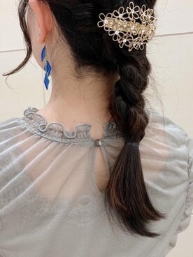 「セルフヘアアレンジ」｜マジェスティックレゴン池袋サンシャインシティ店スタッフさん（レディース・154cm）の秋コーディネート