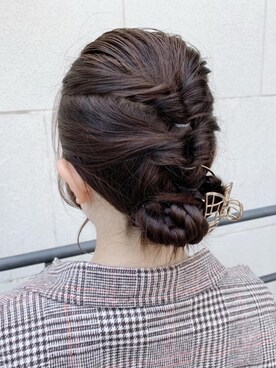 「セルフヘアアレンジ」｜マジェスティックレゴン池袋サンシャインシティ店スタッフさん（レディース・154cm）の秋コーディネート