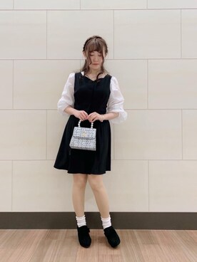 「バッグ」｜「アイテム（ブーティ）」を使った、マジェスティックレゴン池袋サンシャインシティ店スタッフさん（レディース・153cm）の秋コーディネート