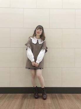 マジェスティックレゴン池袋サンシャインシティ店スタッフさん(レディース・147cm)の冬コーディネート