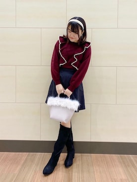 マジェスティックレゴン池袋サンシャインシティ店スタッフさん（レディース・160cm）の冬コーディネート