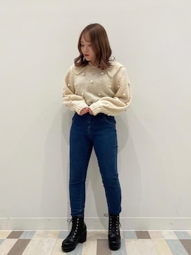 マジェスティックレゴン池袋サンシャインシティ店スタッフさん（レディース・152cm）の冬コーディネート