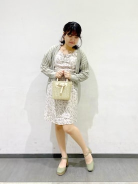 「ミニワンピ」｜マジェスティックレゴン池袋サンシャインシティ店スタッフさん（レディース・160cm）の春コーディネート