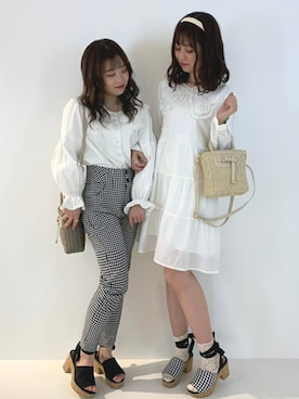 「もちまる」｜マジェスティックレゴン池袋サンシャインシティ店スタッフさん（レディース・157cm）の春コーディネート