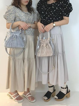 「もちまる」｜マジェスティックレゴン池袋サンシャインシティ店スタッフさん（レディース・157cm）の春コーディネート