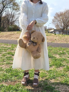 「もちまる」｜マジェスティックレゴン池袋サンシャインシティ店スタッフさん（レディース・157cm）の春コーディネート