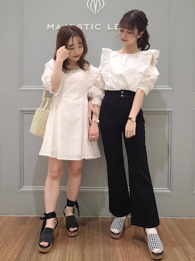 「もちまる」｜マジェスティックレゴン池袋サンシャインシティ店スタッフさん（レディース・157cm）の春コーディネート