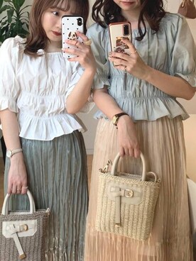 「もちまる」｜マジェスティックレゴン池袋サンシャインシティ店スタッフさん（レディース・157cm）の春コーディネート