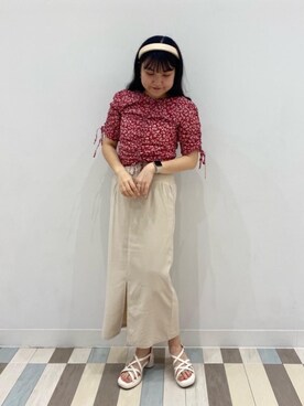 マジェスティックレゴン池袋サンシャインシティ店スタッフさん（レディース・160cm）の夏コーディネート
