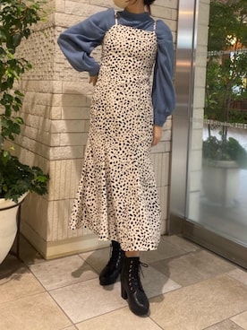 「ぶるー」｜マジェスティックレゴン池袋サンシャインシティ店スタッフさん（レディース・160cm）の秋コーディネート