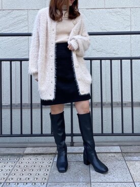 「台形スカート」｜マジェスティックレゴン池袋サンシャインシティ店スタッフさん（レディース・150cm）の秋コーディネート