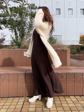 マジェスティックレゴン池袋サンシャインシティ店スタッフさん（レディース・150cm）の冬コーディネート