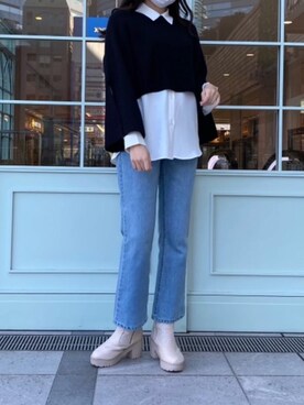 マジェスティックレゴン池袋サンシャインシティ店スタッフさん(レディース・163cm)の冬コーディネート