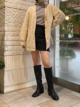 「タートル」｜「アイテム（ブーツ）」を使った、マジェスティックレゴン池袋サンシャインシティ店スタッフさん（レディース・160cm）の冬コーディネート