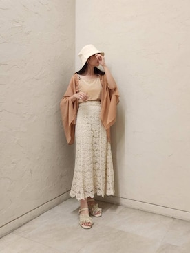 「すりっと」｜マジェスティックレゴン池袋サンシャインシティ店スタッフさん（レディース・155cm）の夏コーディネート