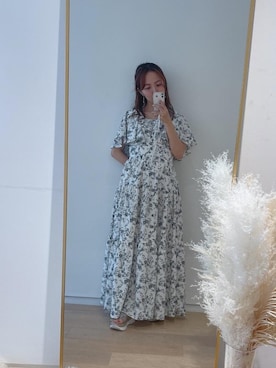 「イエべ秋」｜「アイテム（ワンピース/ドレス）」を使った、マジェスティックレゴン池袋サンシャインシティ店スタッフさん（レディース・150cm）の夏コーディネート
