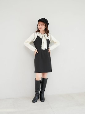 「イエべ秋」｜「アイテム（ジャケット/アウター）」を使った、マジェスティックレゴン池袋サンシャインシティ店スタッフさん（レディース・155cm）の秋コーディネート