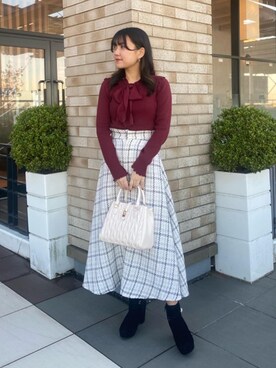 マジェスティックレゴン池袋サンシャインシティ店スタッフさん（レディース・160cm）の冬コーディネート