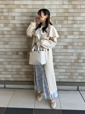 「ぶるー」｜マジェスティックレゴン池袋サンシャインシティ店スタッフさん（レディース・160cm）の春コーディネート