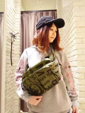 HYSTERIC GLAMOUR（ヒステリックグラマー）の「FIRE LOGO刺繍パーカー 