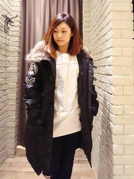 Mikeさん（レディース・154cm）の冬コーディネート