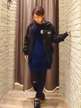 Mikeさん（レディース・154cm）の冬コーディネート