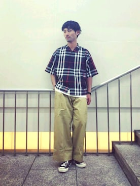 木山正己さん(メンズ・176cm)の夏コーディネート