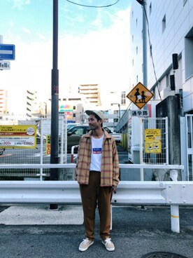 「アイテム（ブルゾン）」を使った、木山正己さん（メンズ・176cm・30代）の冬コーディネート