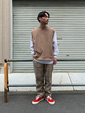 木山正己さん（メンズ・176cm）の春コーディネート