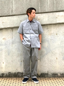 「ワントーンスタイル」｜木山正己さん（メンズ・176cm）の夏コーディネート