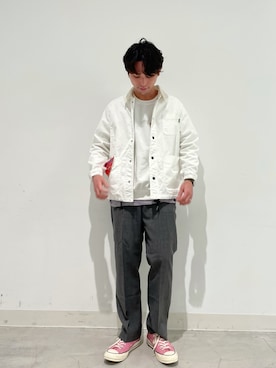 「BIG MAC（ビッグマック）のアイテム（ブルゾン）」を使った、木山正己さん（メンズ・176cm）の冬コーディネート