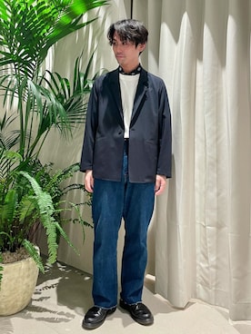 「So_lemn（ソレム）のアイテム」を使った、木山正己さん（メンズ・176cm）の春コーディネート