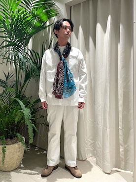 「destin（デスティン）のアイテム」を使った、木山正己さん（メンズ・176cm）の春コーディネート