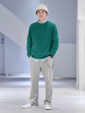 「softcream（ソフトクリーム）のアイテム」を使った、慈道 一磨さん（メンズ・170cm）の冬コーディネート