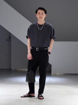 慈道 一磨さん（メンズ・170cm）の春コーディネート