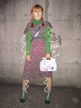 「Hのアイテム（バッグ）」を使った、クリヤマさん（レディース・158cm）の夏コーディネート