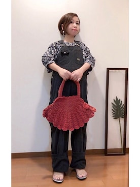 ユニクロ ユニクロ の ソフトコットンスタジオサンダーソンフォーユニクロギャザープリントtブラウス 7分袖 シャツ ブラウス Wear