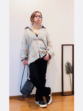 「ベルクロ」｜「アイテム（アクセサリー）」を使った、はんだぱんださん（レディース・146cm）の夏コーディネート