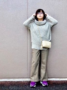 「FOXEY（フォクシー）のアイテム」を使った、はんだぱんださん（レディース・146cm）の秋コーディネート