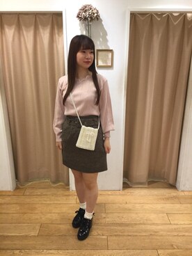 マジェスティックレゴン名古屋近鉄店スタッフさん（レディース・156cm）の秋コーディネート