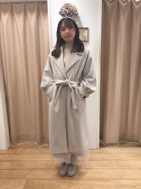 マジェスティックレゴン名古屋近鉄店スタッフさん（レディース・152cm）の冬コーディネート