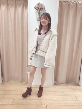 マジェスティックレゴン名古屋近鉄店スタッフさん（レディース・152cm）の冬コーディネート