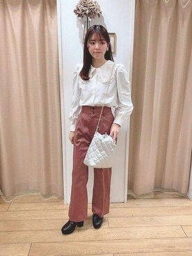 マジェスティックレゴン名古屋近鉄店スタッフさん(レディース・152cm)の冬コーディネート