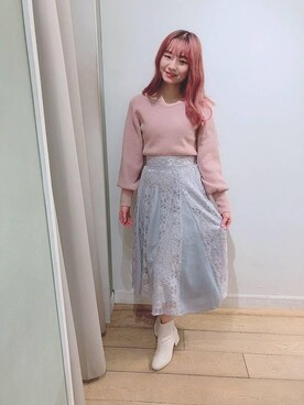 マジェスティックレゴン名古屋近鉄店スタッフさん（レディース・152cm）の冬コーディネート