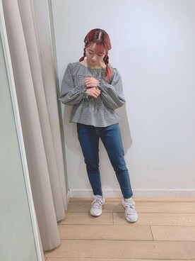 マジェスティックレゴン名古屋近鉄店スタッフさん（レディース・152cm）の冬コーディネート