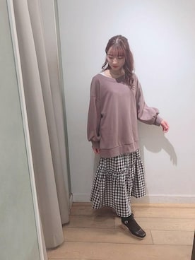 マジェスティックレゴン名古屋近鉄店スタッフさん（レディース・152cm）の春コーディネート