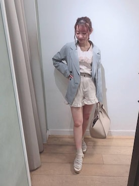 マジェスティックレゴン名古屋近鉄店スタッフさん(レディース・152cm)の春コーディネート